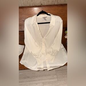 H&M Cream Button Down Shirt